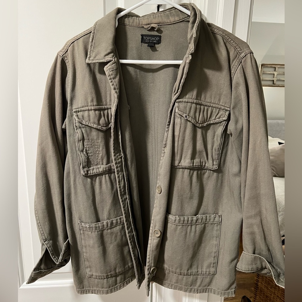 Topshop Army Shacket